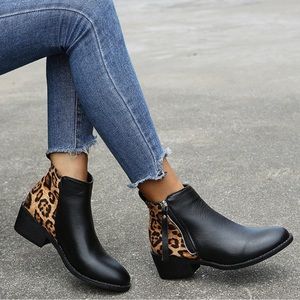 Cougar Waterproof Booties Colleen Black/Leopard